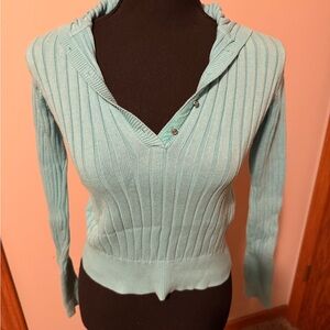 GAP Kids Light Blue turquoise Ribbed Sweater